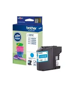 Cartucho tinta brother lc221c cian 260