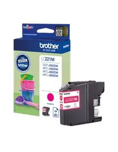 Cartucho tinta brother lc221m magenta 260