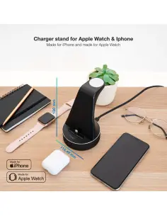 Base carga tooq apple watch+iphone lightning 2