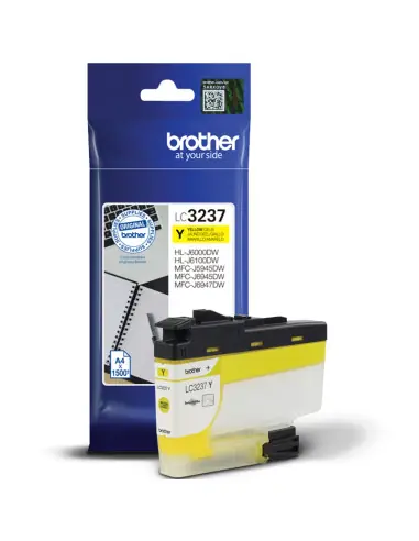 Cartucho tinta brother lc3237y amarillo 1500