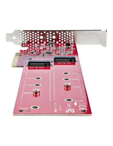 Tarjeta interfaz startech dual - m2 - pcie - card - b