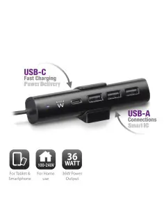 Cargador usb ewent ew1317 3 puertos 2