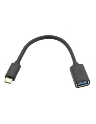 iggual Cable USB OTG 3.0 USB-A USB-C 20 cm negro