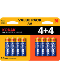 Blister pilas kodak alcalina max aa