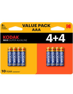 Blister pilas kodak alcalina max aaa