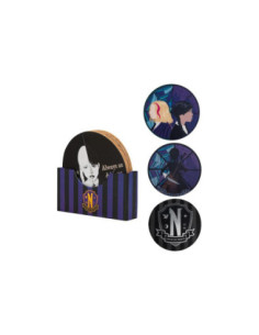 Juego 4 posavasos cinereplicas miercoles miercoles