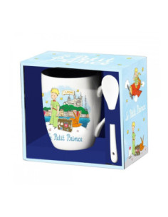 Taza cerámica con cuchara enesco el