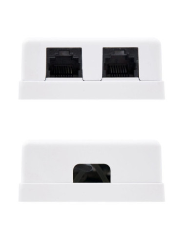Roseta nanocable 2 tomas cat.6 utp