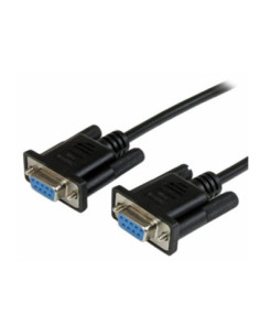 Cable db9 startech 1m hembra - hembra negro