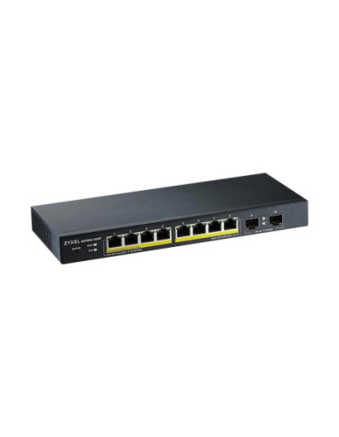Switch 10 puertos zyxel gs1900 - 10hp - eu0102f 10