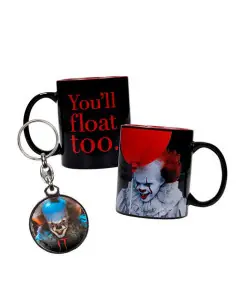 Pennywise taza + regalo llavero metalico