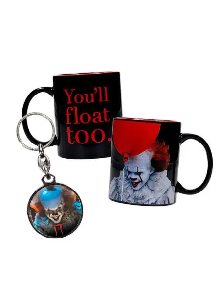 Pennywise taza + regalo llavero metalico