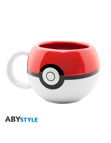 Taza 3d abystyle pokemon pokeball