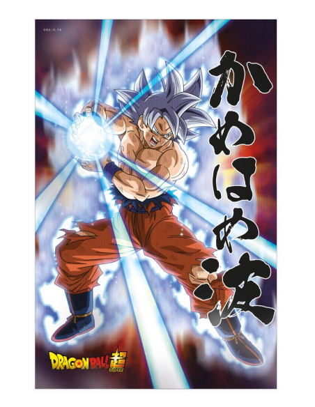 Poster 3d 58x38cm universal survival goku