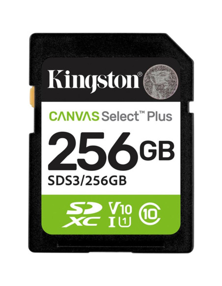 Tarjeta memoria sdxc 256gb kingston canvas