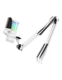 Micrfono mars gaming mmicscw argb blanco