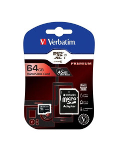 Tarjeta memoria micro sd verbatim 64gb