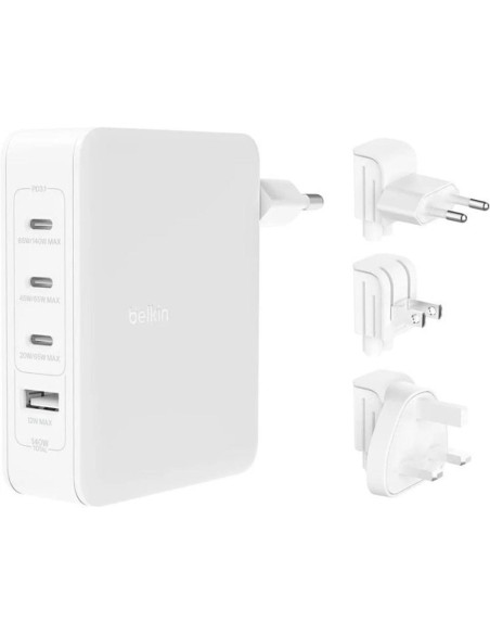 Cargador pared belkin wch014btwh 140w 3x