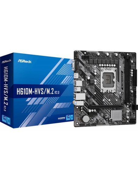 Placa base asrock 1700 h610m - hvs m.2