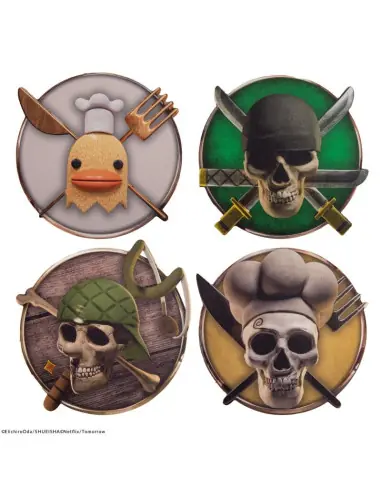 Set 4 posavasos cinereplicas one piece