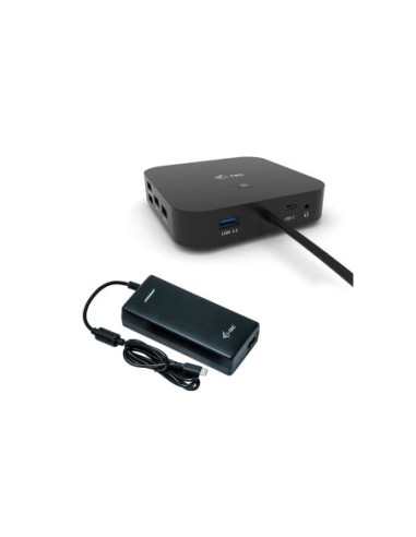 Docking station con adaptador corriente universal
