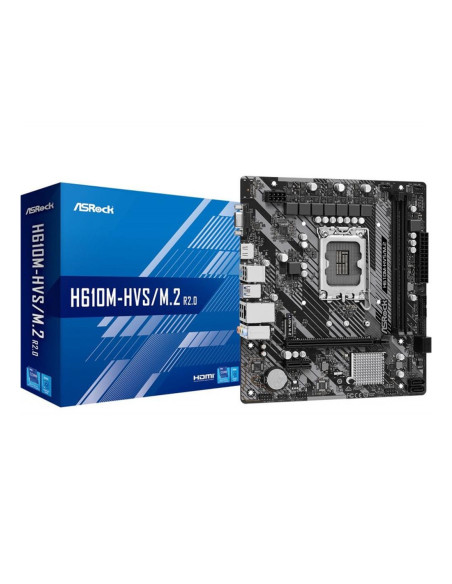 Placa base asrock 1700 h610m - hvs m.2