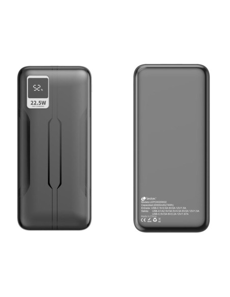 Powerbank leotec 20000mah negro