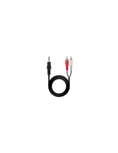 Cable audio 1xjack 3.5 to 2xrca