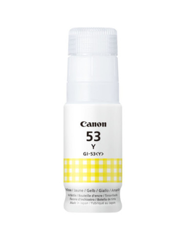 Botella tinta canon gi - 53y amarilla