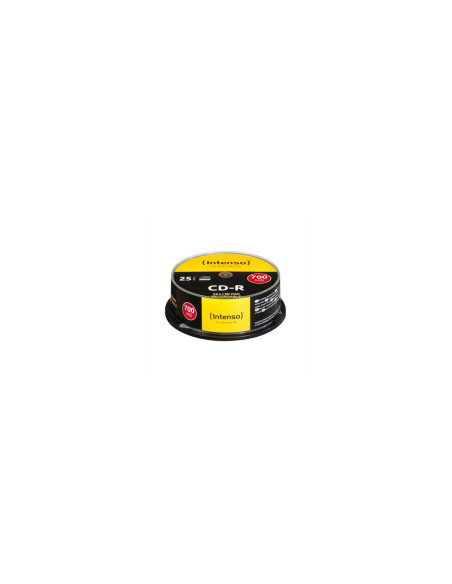 Tarrina cd - r virgenes intenso 700mb 80