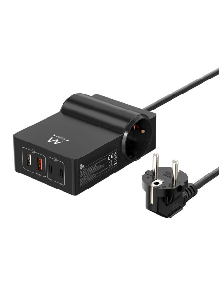 Cargador ewent ew3992 65w 2 x