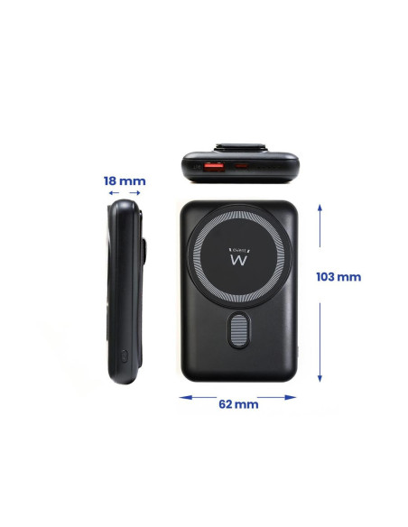 Powerbank ewent ew1162 wireless magsafe 10000mah