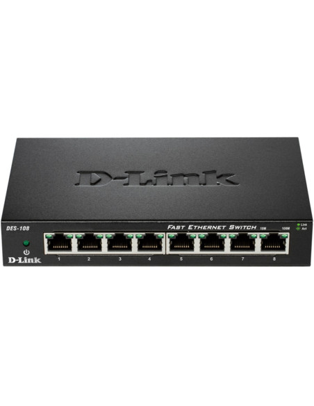 Switch 8 puertos 10 100 fast