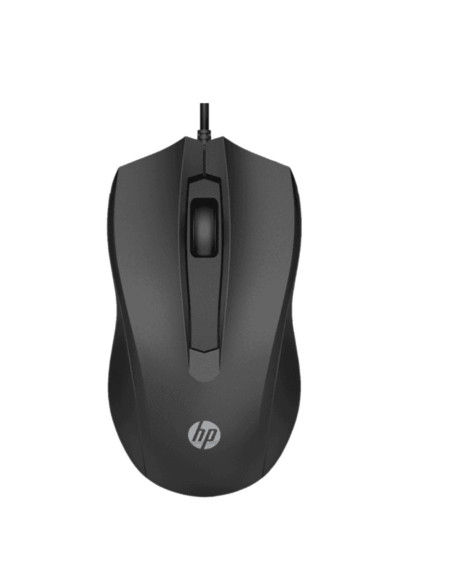 Raton cable hp 100 usb negro