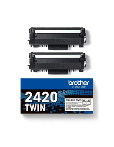Pack toner brother tn2420twin negro larga