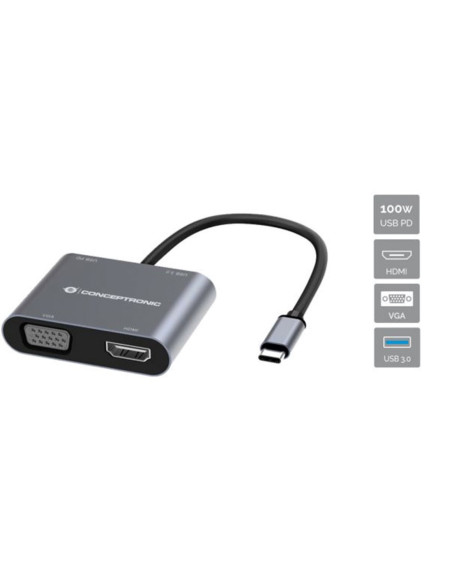 Hub usb tipo c conceptronic donn16g