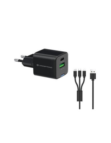 Cargador pared conceptronic althea16b 33w +