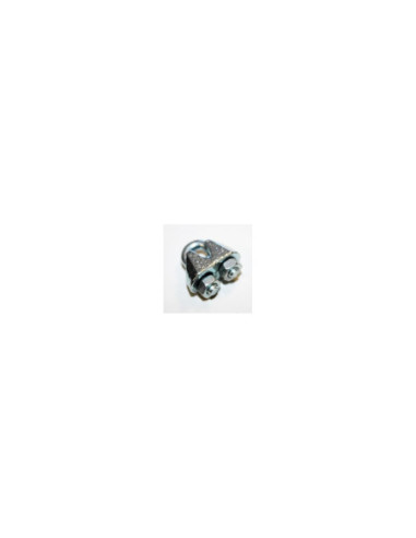 Sujeta cables recto galvanizado din 741