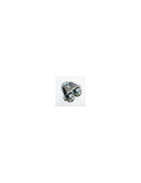 Sujeta cables recto galvanizado din 741