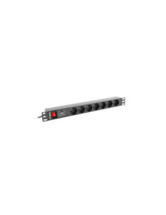 Regleta lanberg 1u 16a rack 19