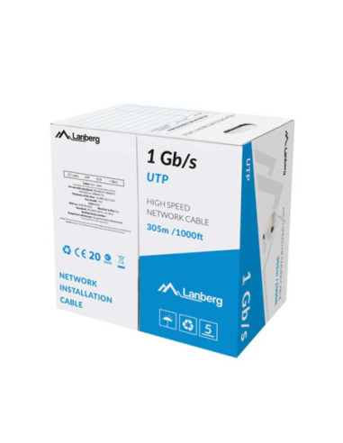 Bobina 1gb s lanberg utp rj45