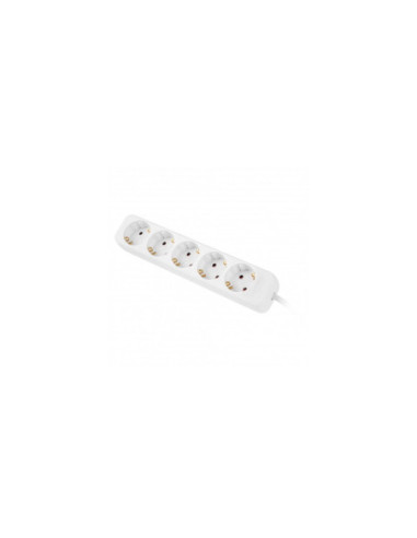 Regleta lanberg 5 tomas schuko blanca