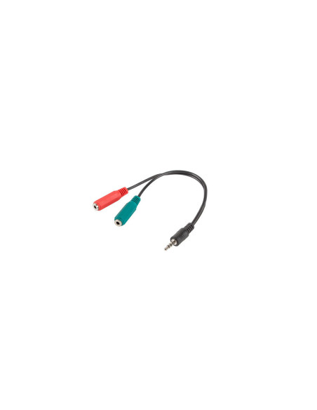 Adaptador lanberg minijack 3.5mm m 4pin