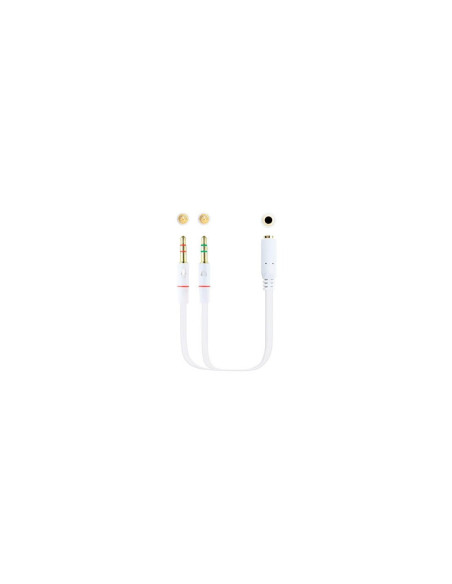 Cable audio 1xjack - 3.5 a 2xjack - 3.5 nanocable