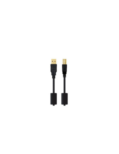 Cable ferrita usb(a) 2.0 a usb(b)