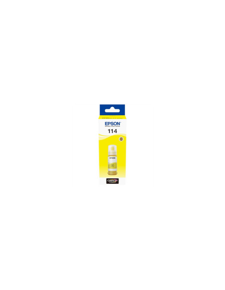 Botella tinta epson ecotank 114 amarillo