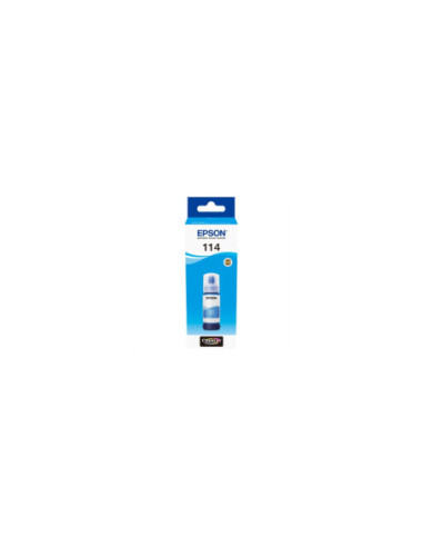 Botella tinta epson ecotank 114 cyan