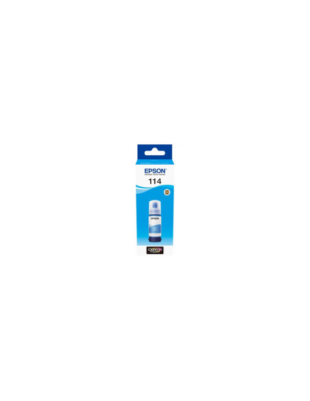 Botella tinta epson ecotank 114 cyan