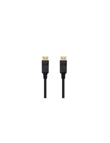 Cable displayport nanocable 2m macho - macho negro