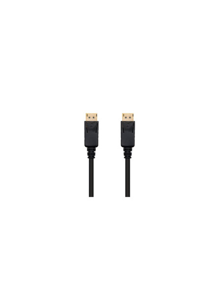 Cable displayport nanocable 2m macho - macho negro